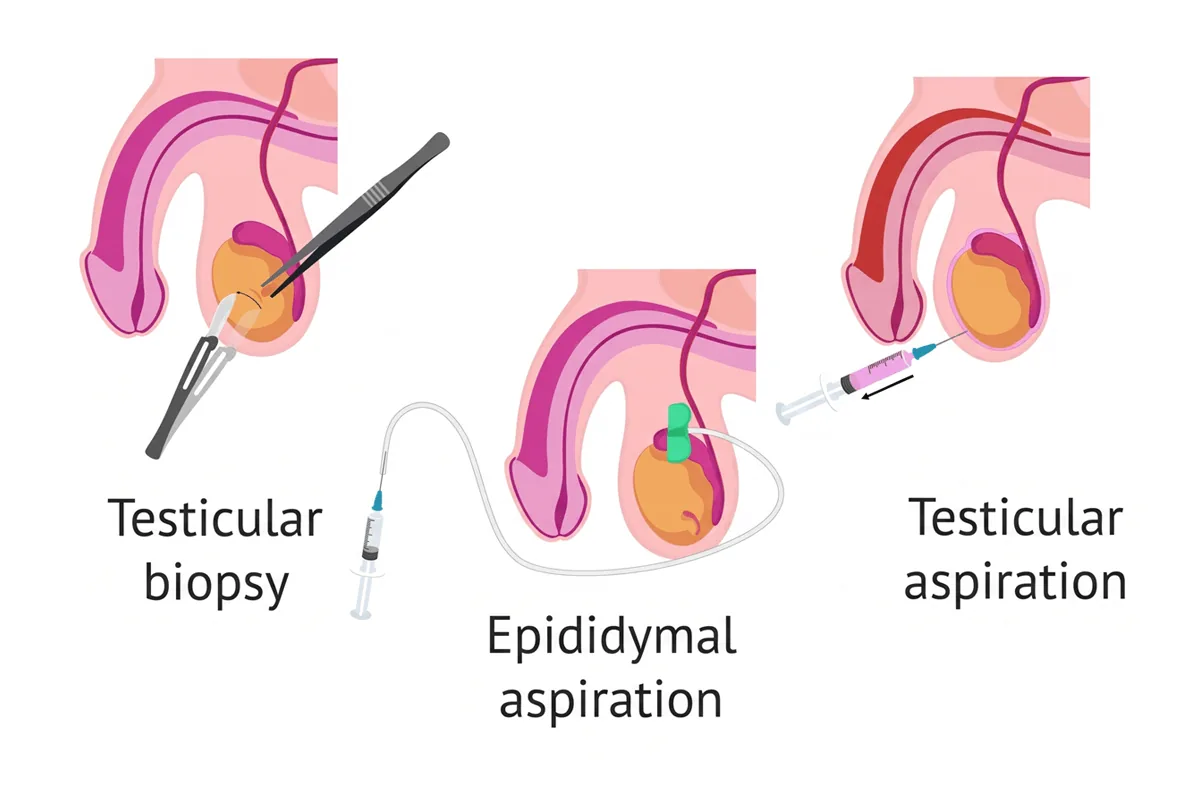 Sperm retrieval methods: testicular biopsy, epididymal aspiration and testicular aspiration